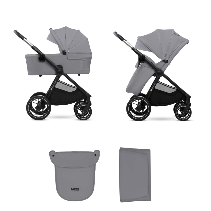 KINDERKRAFT - Yhdistelmärattaat 2in1 NEA 2 Platinum harmaa