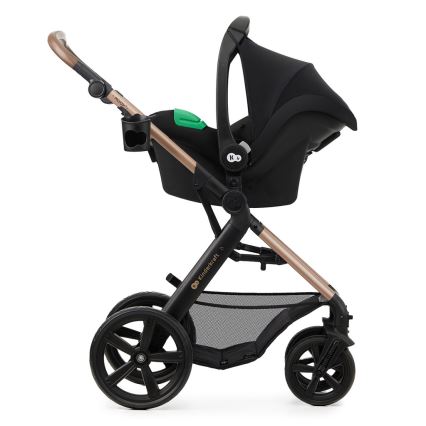 KINDERKRAFT - Yhdistelmärattaat 3in1 MOOV 2 Sand beige + turvaistuin MINK PRO