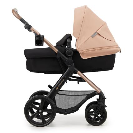 KINDERKRAFT - Yhdistelmärattaat 3in1 MOOV 2 Sand beige + turvaistuin MINK PRO