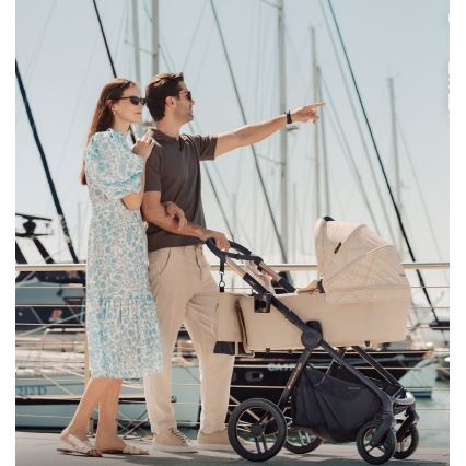 KINDERKRAFT - Yhdistelmävaunut 2-in-1 NEA 2 Dune Whisper Bizuu