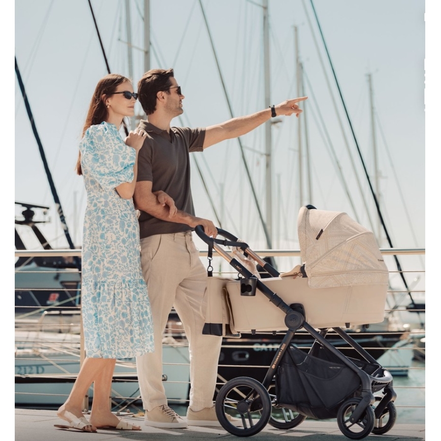 KINDERKRAFT - Yhdistelmävaunut 2-in-1 NEA 2 Dune Whisper Bizuu