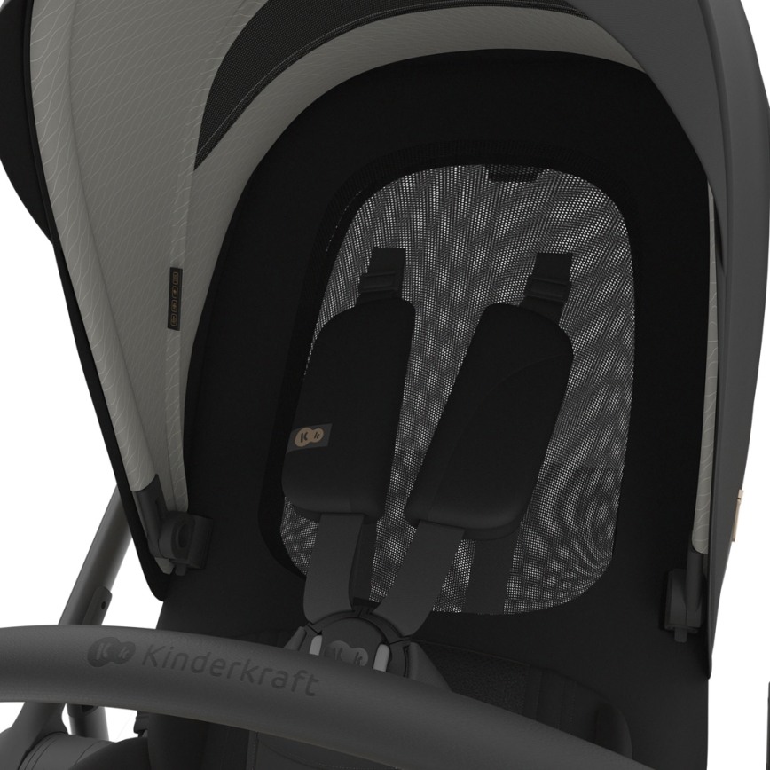 KINDERKRAFT - Yhdistelmävaunut 3-in-1 PRIME 3 Venezian Black