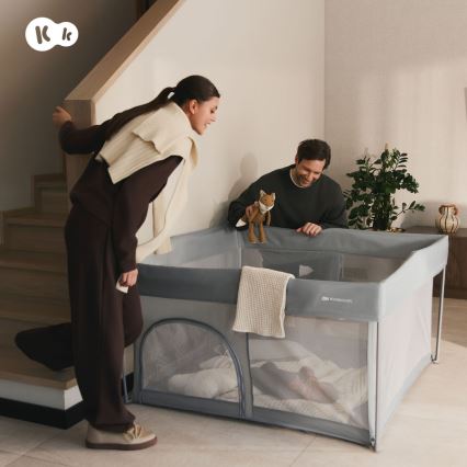 KINDERKRAFT - ZIKI lasten leikkikehä, harmaa