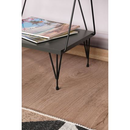 Kirjahylly BALABAN 165x48 cm antrasiitti/musta