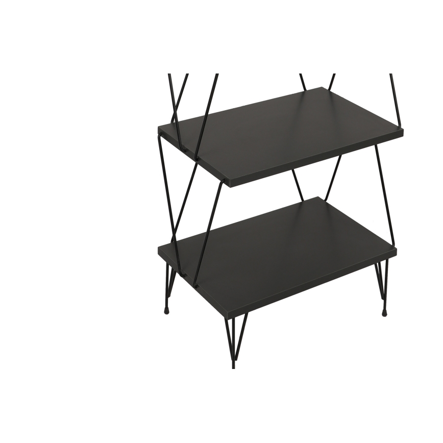 Kirjahylly BALABAN 165x48 cm antrasiitti/musta