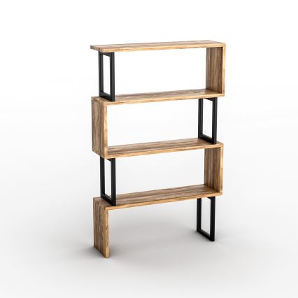 Kirjahylly CEYLAN 128x80 cm ruskea/musta