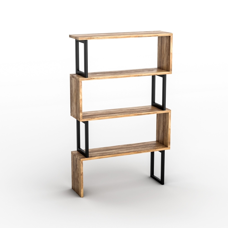 Kirjahylly CEYLAN 128x80 cm ruskea/musta