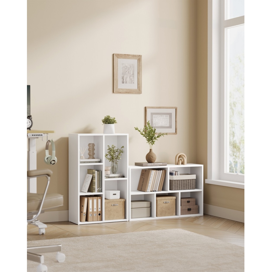 Kirjahylly DOVARO, valkoinen