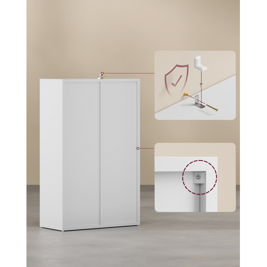 Kirjahylly DOVARO, valkoinen