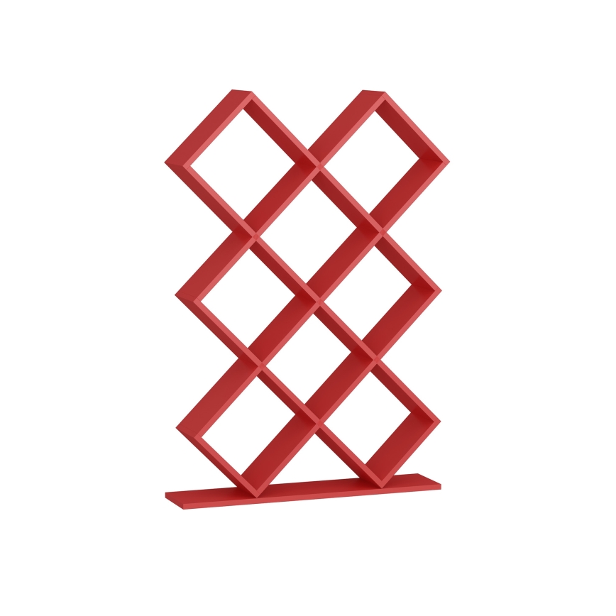 Kirjahylly KUMSAL 129x90 cm punainen