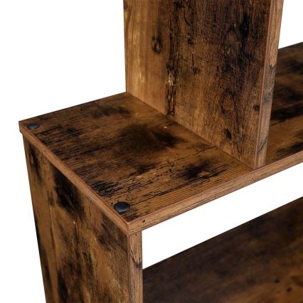 Kirjahylly LIVARO ruskea