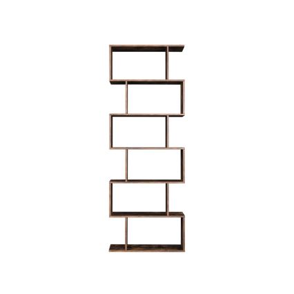 Kirjahylly LIVARO ruskea