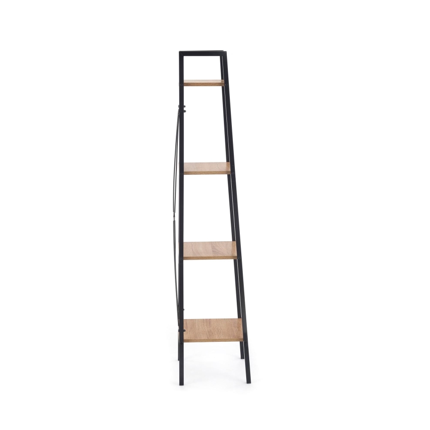 Kirjahylly NARVIK 148x34 cm musta/sonoma-tammi