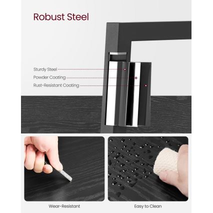 Kirjahylly NAVARO musta