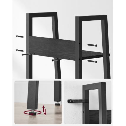 Kirjahylly NAVARO musta