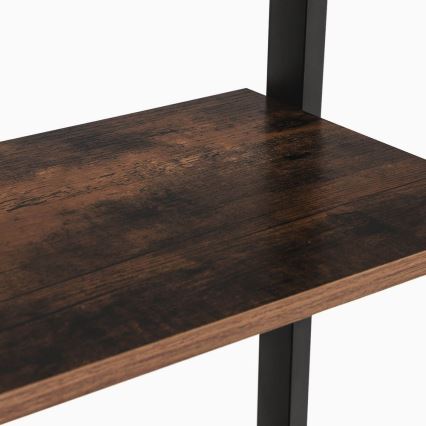 Kirjahylly NAVARO ruskea/musta