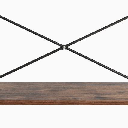 Kirjahylly NAVARO ruskea/musta