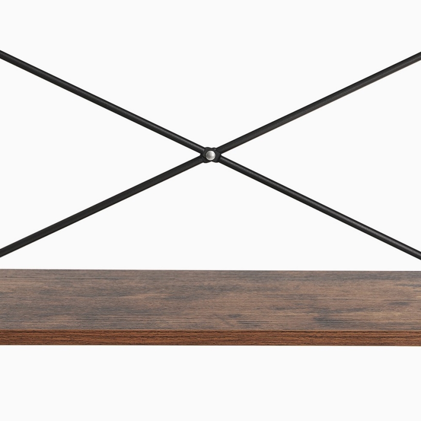 Kirjahylly NAVARO ruskea/musta