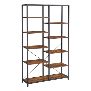 Kirjahylly NAVARO ruskea/musta