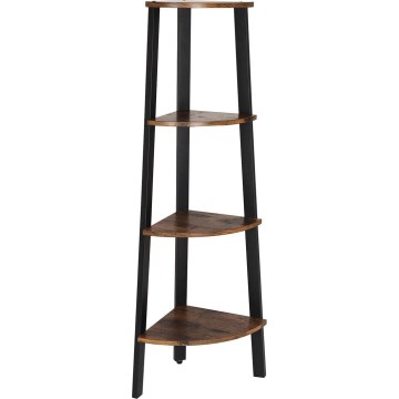 Kirjahylly NAVARO ruskea/musta