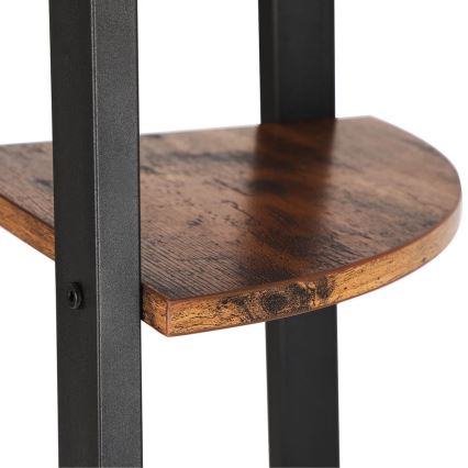 Kirjahylly NAVARO ruskea/musta