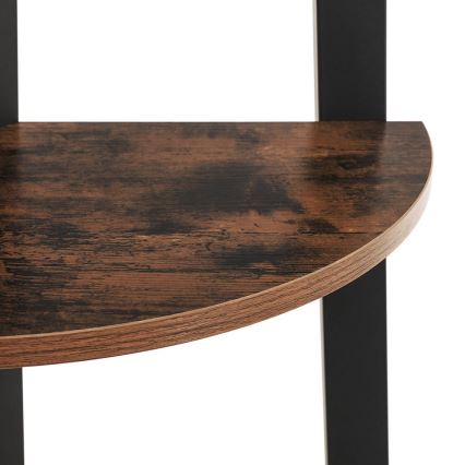 Kirjahylly NAVARO ruskea/musta