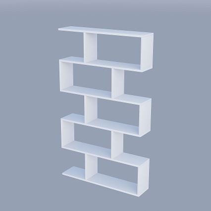 Kirjahylly NILUFER 156x90 cm valkoinen