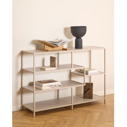 Kirjahylly SARON 114x78 cm harmaa