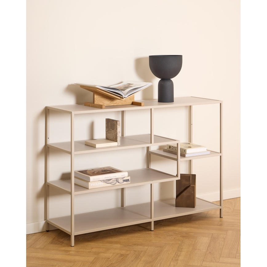Kirjahylly SARON 114x78 cm harmaa