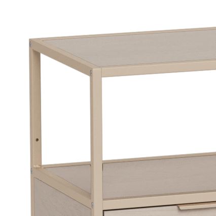 Kirjahylly SARON 114x78 cm harmaa