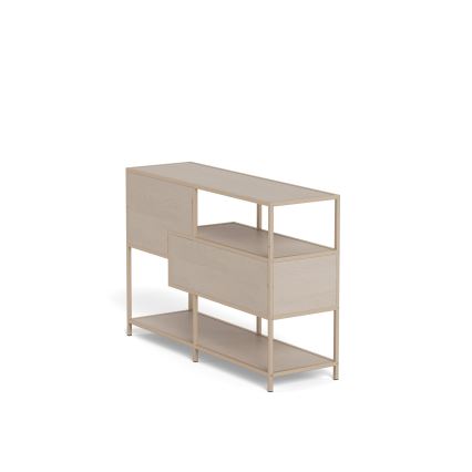 Kirjahylly SARON 114x78 cm harmaa