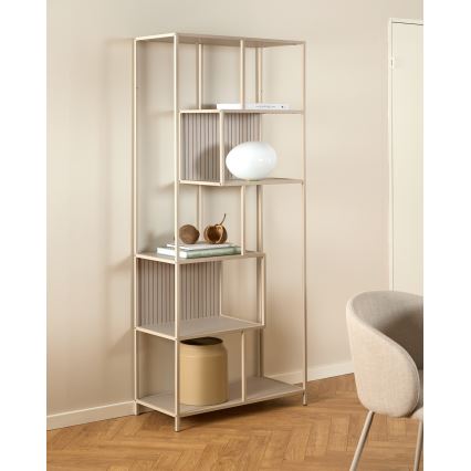 Kirjahylly SARON 77x185 cm harmaa