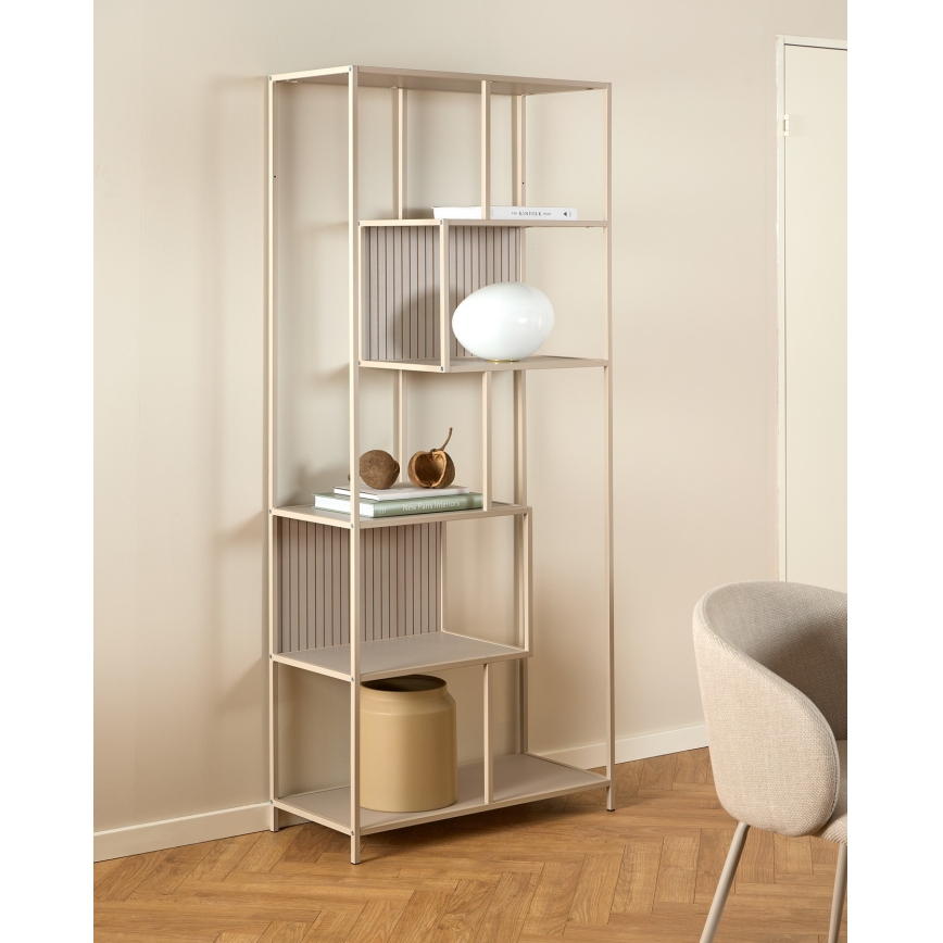 Kirjahylly SARON 77x185 cm harmaa