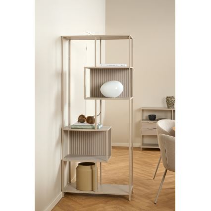 Kirjahylly SARON 77x185 cm harmaa