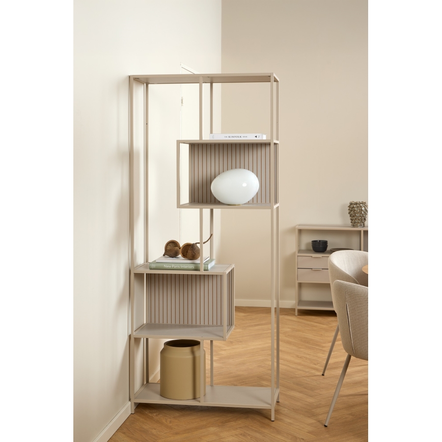 Kirjahylly SARON 77x185 cm harmaa