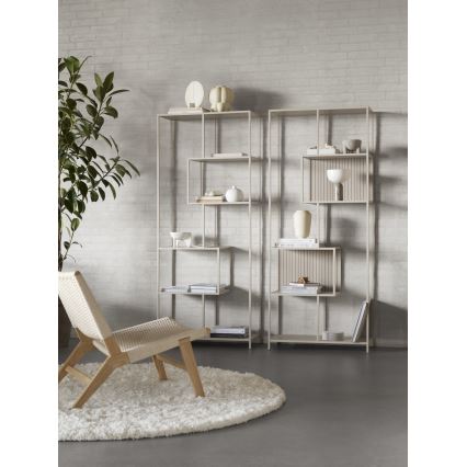 Kirjahylly SARON 77x185 cm harmaa