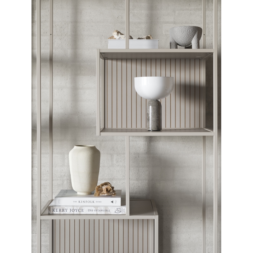 Kirjahylly SARON 77x185 cm harmaa