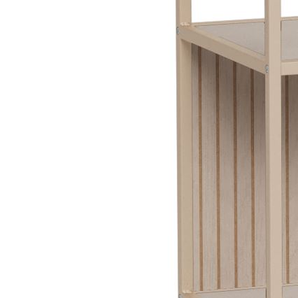 Kirjahylly SARON 77x185 cm harmaa