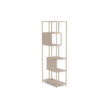 Kirjahylly SARON 77x185 cm harmaa