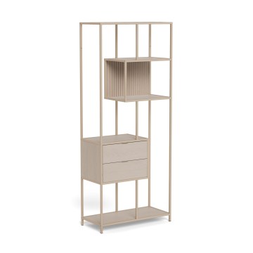 Kirjahylly SARON 77x185 cm harmaa
