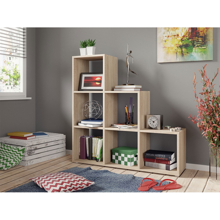 Kirjahylly TRIO 108x105 cm ruskea