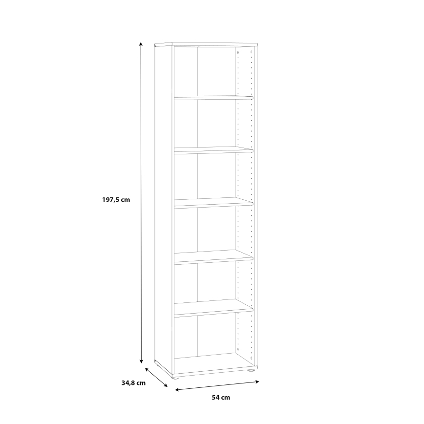 Kirjahylly URAN, valkoinen