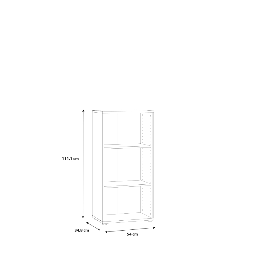 Kirjahylly URAN valkoinen