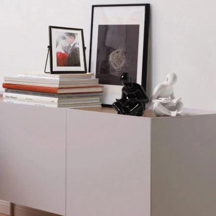 Kirjatuki 17,5x13x14 cm musta/valkoinen