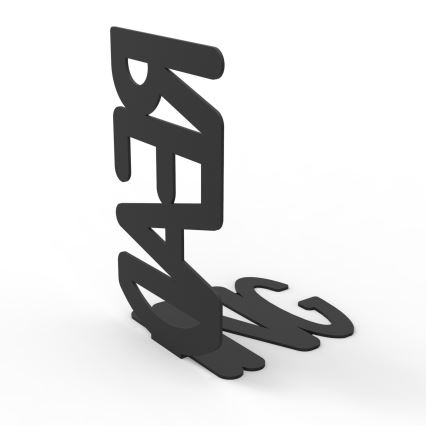 Kirjatuki READING 19x12 cm musta