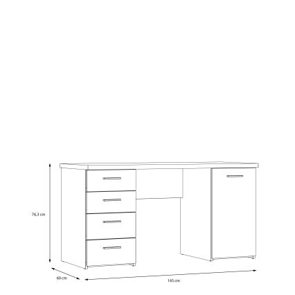 Kirjoituspöytä ARENO, valkoinen
