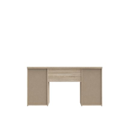 Kirjoituspöytä ARENO, valkoinen/sonoma-tammi