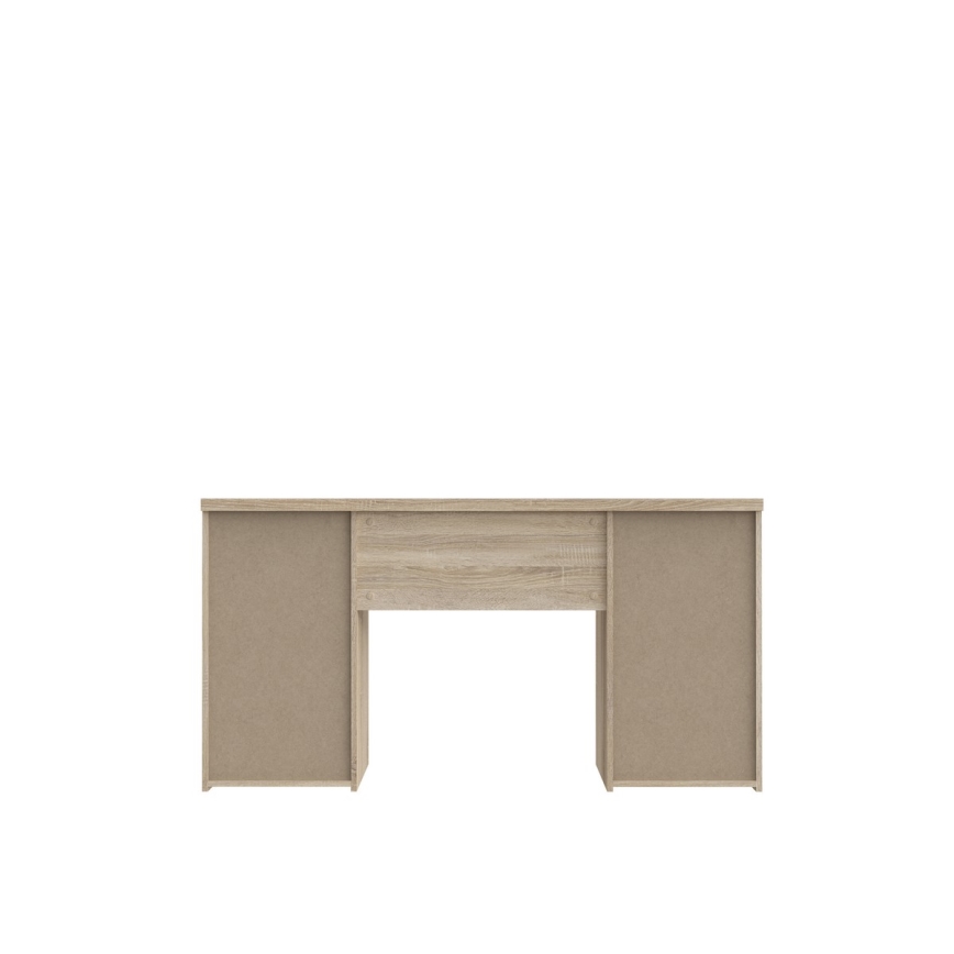 Kirjoituspöytä ARENO, valkoinen/sonoma-tammi