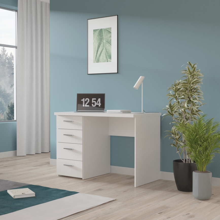 Kirjoituspöytä GINO, valkoinen