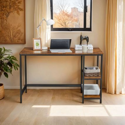 Kirjoituspöytä SOLEA ruskea/musta